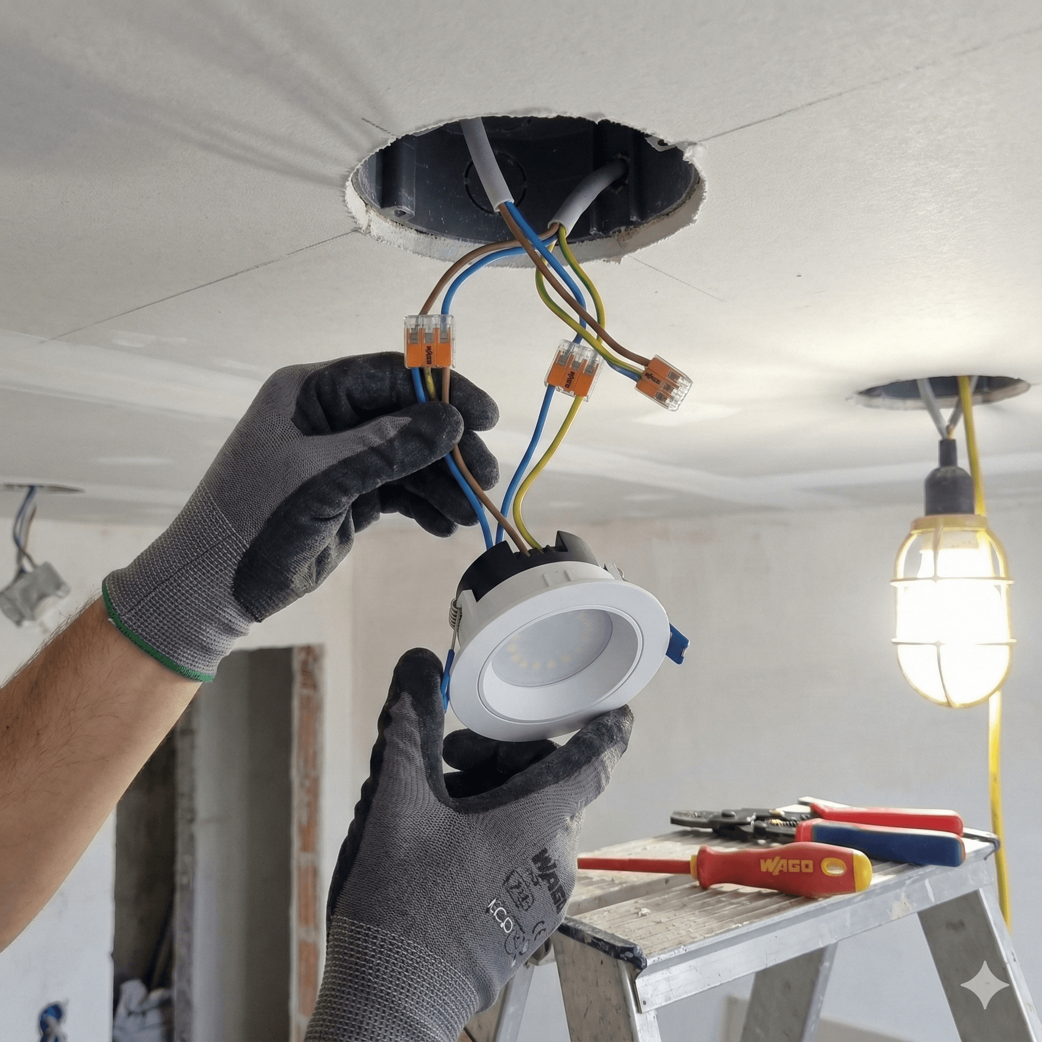 Установка освещения